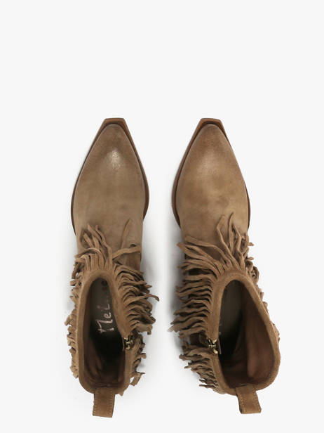 Santiago Laarzen Uit Leder Metisse Beige women XD2125 ander zicht 3
